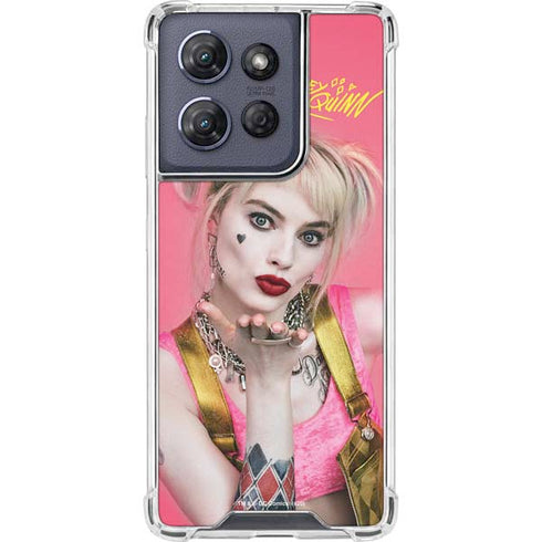 DC Comics Harley Quinn Blowing Kisses Moto G 5G (2025) Clear Case