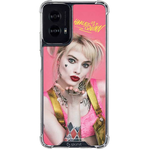 DC Comics Harley Quinn Blowing Kisses Moto G Power 5G (2024) Clear Case