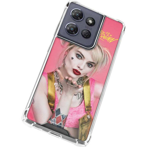 DC Comics Harley Quinn Blowing Kisses Moto G Power 5G (2025) Clear Case