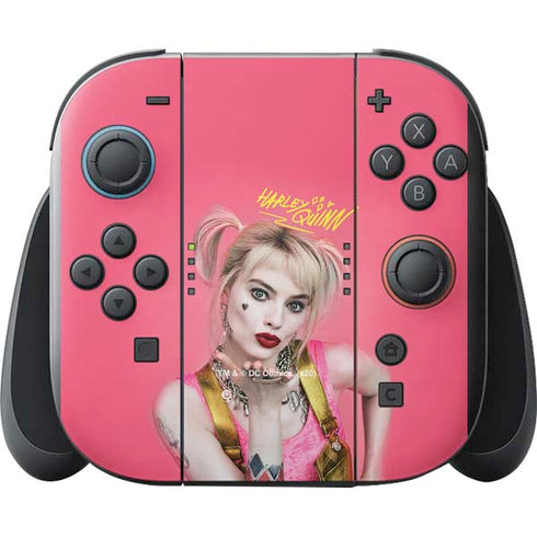 DC Comics Harley Quinn Blowing Kisses Nintendo Switch 2 (2025) with Joy-Con Skin