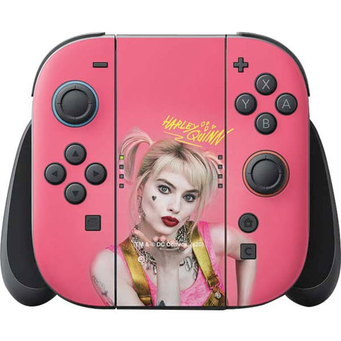 DC Comics Harley Quinn Blowing Kisses Nintendo Switch 2 (2025) Joy-Con Controller Skin
