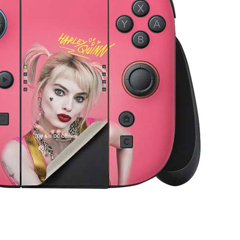 DC Comics Harley Quinn Blowing Kisses Nintendo Switch 2 (2025) Joy-Con Controller Skin