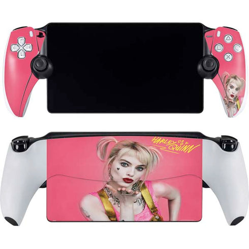 DC Comics Harley Quinn Blowing Kisses PlayStation Portal Remote Player Skin