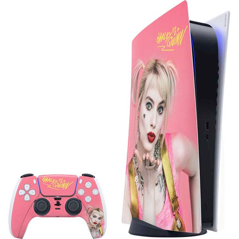 DC Comics Harley Quinn Blowing Kisses PlayStation PS5 Skins