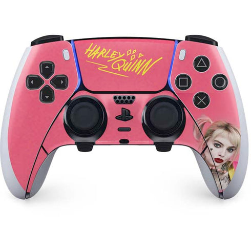 DC Comics Harley Quinn Movie Character Poster PS5 DualSense Edge Pro Controller Skin