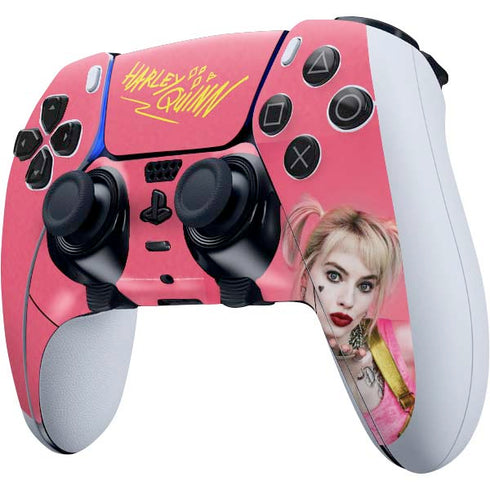 DC Comics Harley Quinn Movie Character Poster PS5 DualSense Edge Pro Controller Skin