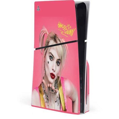 DC Comics Harley Quinn Blowing Kisses PlayStation PS5 Skins