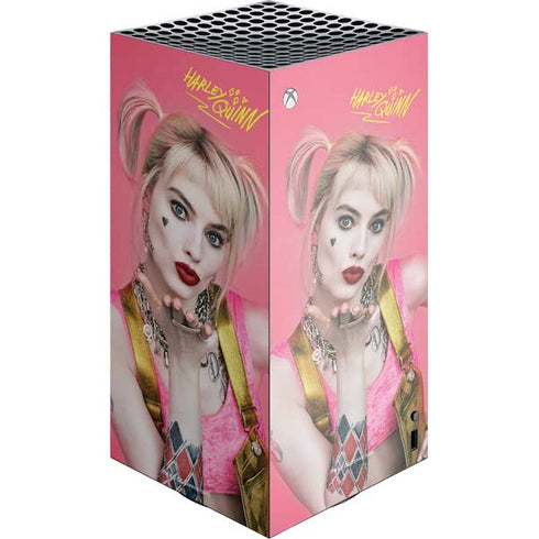 DC Comics Harley Quinn Blowing Kisses XBox Series X Digital Edition Console Skin