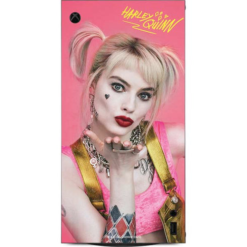 DC Comics Harley Quinn Blowing Kisses XBox Series X Digital Edition Console Skin