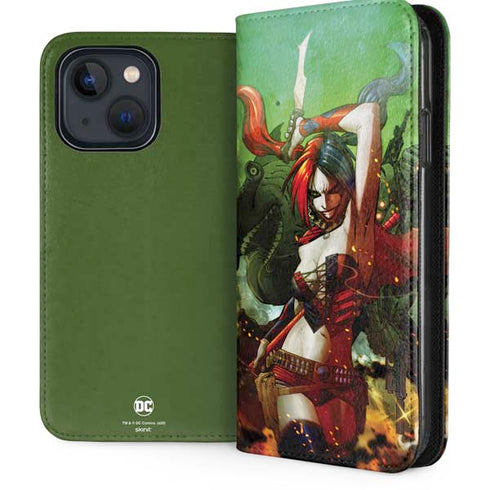 DC Comics Harley Quinn Suicide Squad Vol 1 Cover New 52 iPhone 15 Plus Folio Case