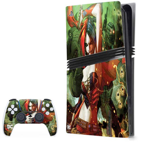 DC Comics Harley Quinn Suicide Squad Vol 1 Cover New 52 PS5 Pro Bundle Skin