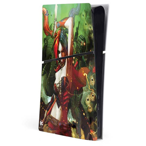 DC Comics Harley Quinn Suicide Squad Vol 1 Cover New 52 PS5 Slim Digital Edition Console Skin