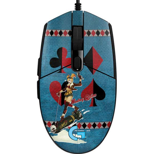 DC Comics Bombshells Harley Quinn G203 Prodigy RGB Wired Gaming Mouse Skin