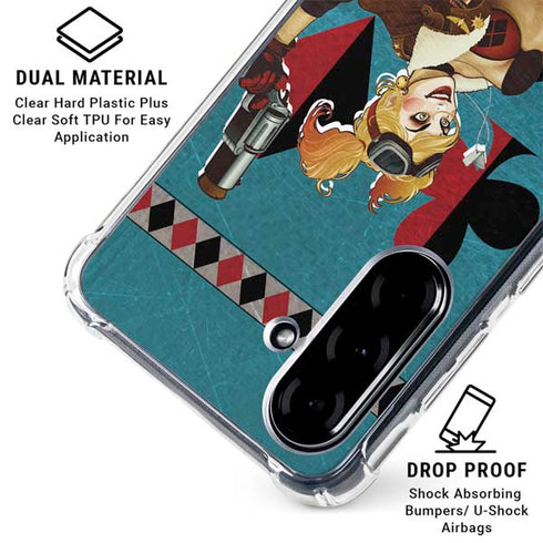 DC Comics Bombshells Harley Quinn Galaxy A36 5G Clear Case