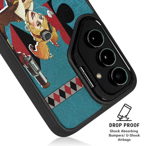 DC Comics Bombshells Harley Quinn Galaxy S25 Kickstand Case