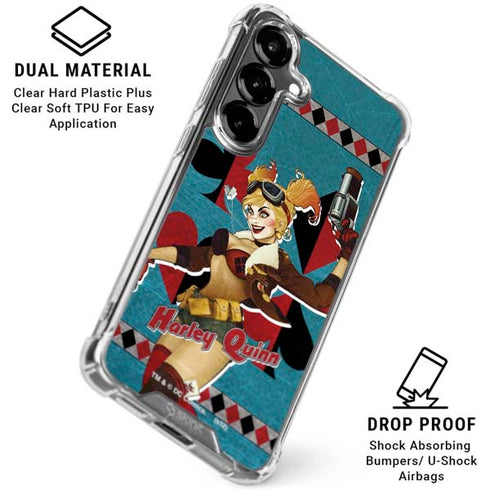 DC Comics Bombshells Harley Quinn Galaxy S26 Plus Clear Case