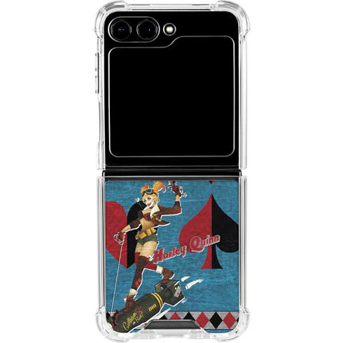 DC Comics Bombshells Harley Quinn Galaxy Z Flip6 Clear Case
