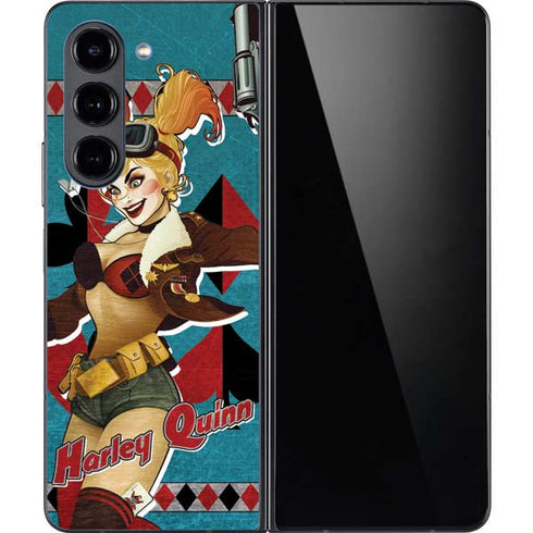 DC Comics Bombshells Harley Quinn Galaxy Z Fold5 5G Skin