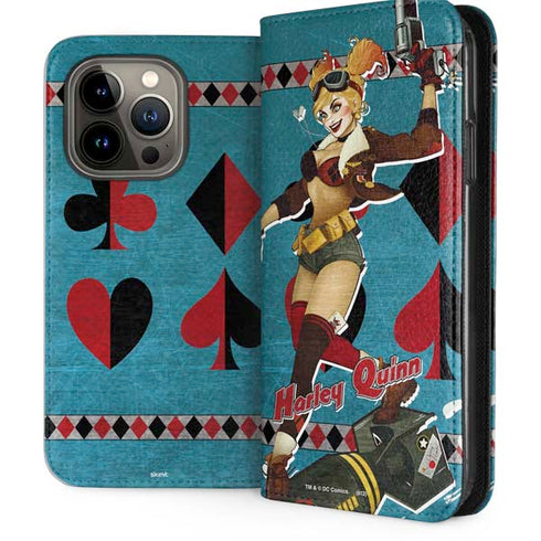 DC Comics Bombshells Harley Quinn iPhone 14 Pro Folio Case