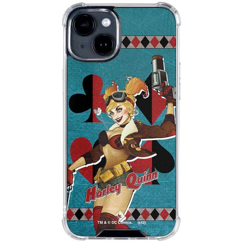 DC Comics Bombshells Harley Quinn iPhone 15 Clear Case