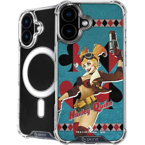 DC Comics Bombshells Harley Quinn iPhone 16 MagSafe Case