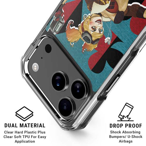 DC Comics Bombshells Harley Quinn iPhone 18 Pro Clear Case