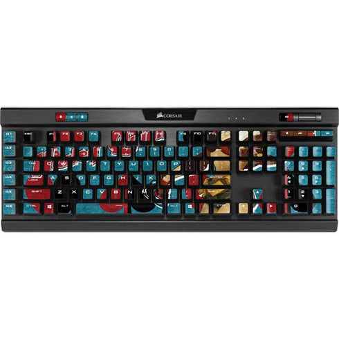 DC Comics Bombshells Harley Quinn K95 RGB PLATINUM Mechanical Gaming Keyboard Skin