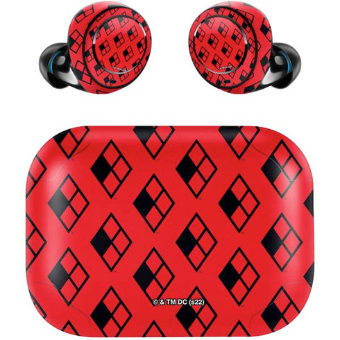 DC Comics Harley Quinn Logo Pattern Amazon Echo Buds Skin