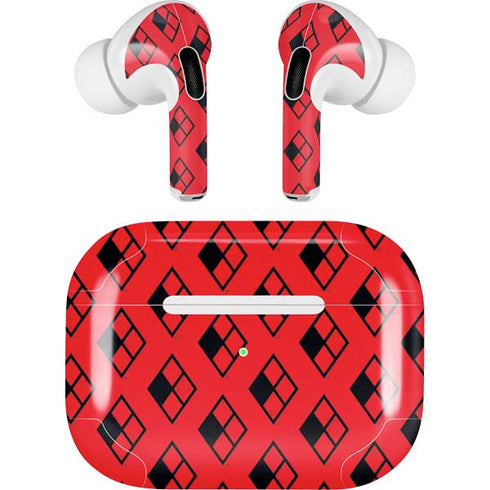 DC Comics Harley Quinn Logo Pattern Apple AirPods Pro Skin