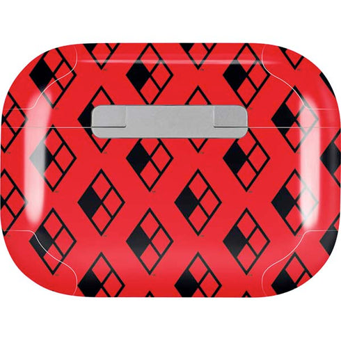 DC Comics Harley Quinn Logo Pattern Apple AirPods Pro Skin