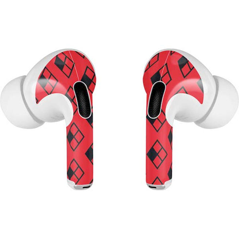 DC Comics Harley Quinn Logo Pattern Apple AirPods Pro Skin