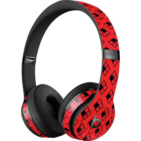 DC Comics Harley Quinn Logo Pattern Beats Solo 3 Wireless Skin