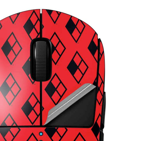 DC Comics Harley Quinn Logo Pattern G Pro Wireless Gaming Mouse Skin
