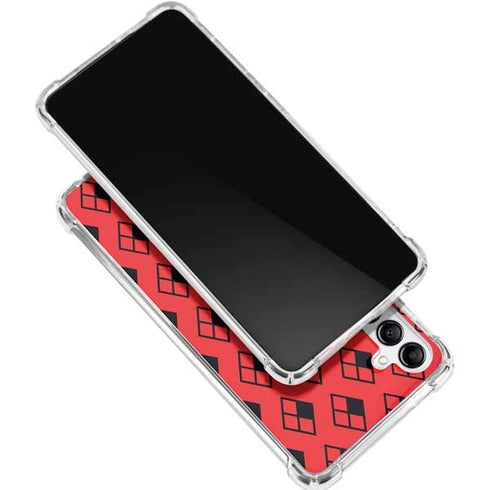 DC Comics Harley Quinn Logo Pattern Gabb Phone 4 Clear Case