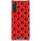 DC Comics Harley Quinn Logo Pattern Galaxy A17 Clear Case