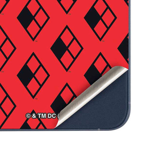 DC Comics Harley Quinn Logo Pattern Galaxy A35 5G Skin