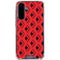 DC Comics Harley Quinn Logo Pattern Galaxy A36 5G Clear Case