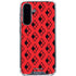 DC Comics Harley Quinn Logo Pattern Galaxy A36 5G Clear Case