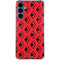 DC Comics Harley Quinn Logo Pattern Galaxy A55 5G Clear Case