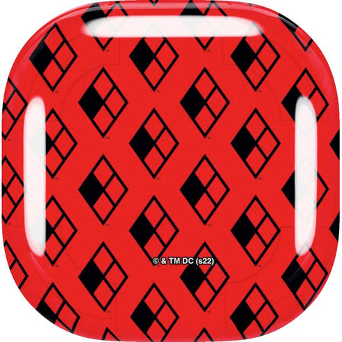 DC Comics Harley Quinn Logo Pattern Galaxy Buds Live Skin