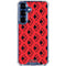 DC Comics Harley Quinn Logo Pattern Galaxy S25 Clear Case