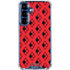 DC Comics Harley Quinn Logo Pattern Galaxy S25 Clear Case