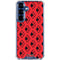 DC Comics Harley Quinn Logo Pattern Galaxy S25 Plus Clear Case