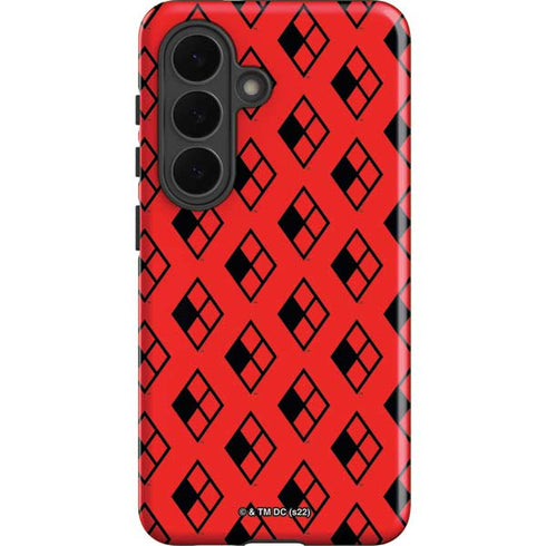 DC Comics Harley Quinn Logo Pattern Galaxy S26 Plus Impact Case