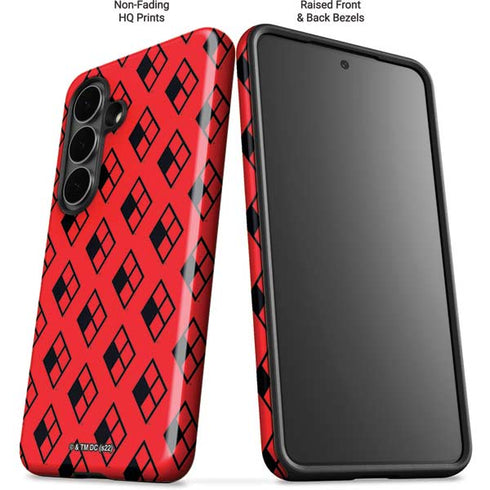 DC Comics Harley Quinn Logo Pattern Galaxy S26 Plus Impact Case