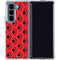 DC Comics Harley Quinn Logo Pattern Galaxy Z Fold5 5G Clear Case