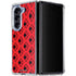 DC Comics Harley Quinn Logo Pattern Galaxy Z Fold5 5G Clear Case