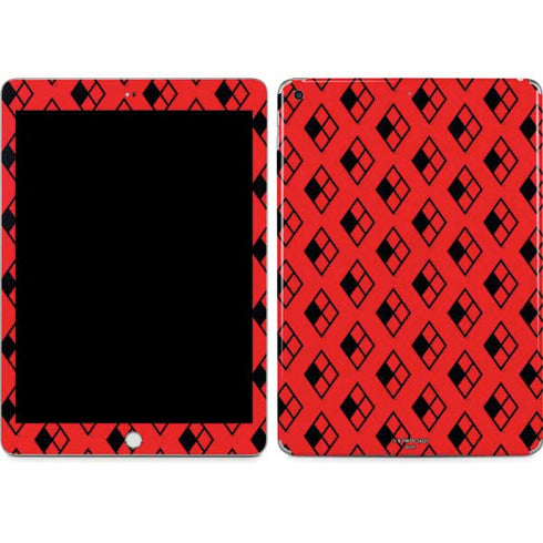 DC Comics Harley Quinn Logo Pattern Apple iPad Skin