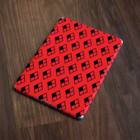 DC Comics Harley Quinn Logo Pattern Apple iPad Skin