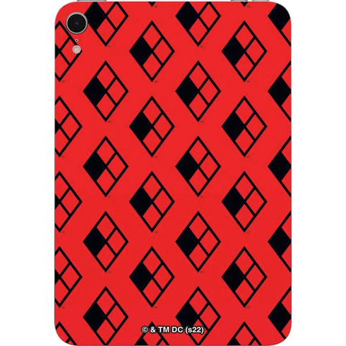 DC Comics Harley Quinn Logo Pattern Apple iPad Mini Skin